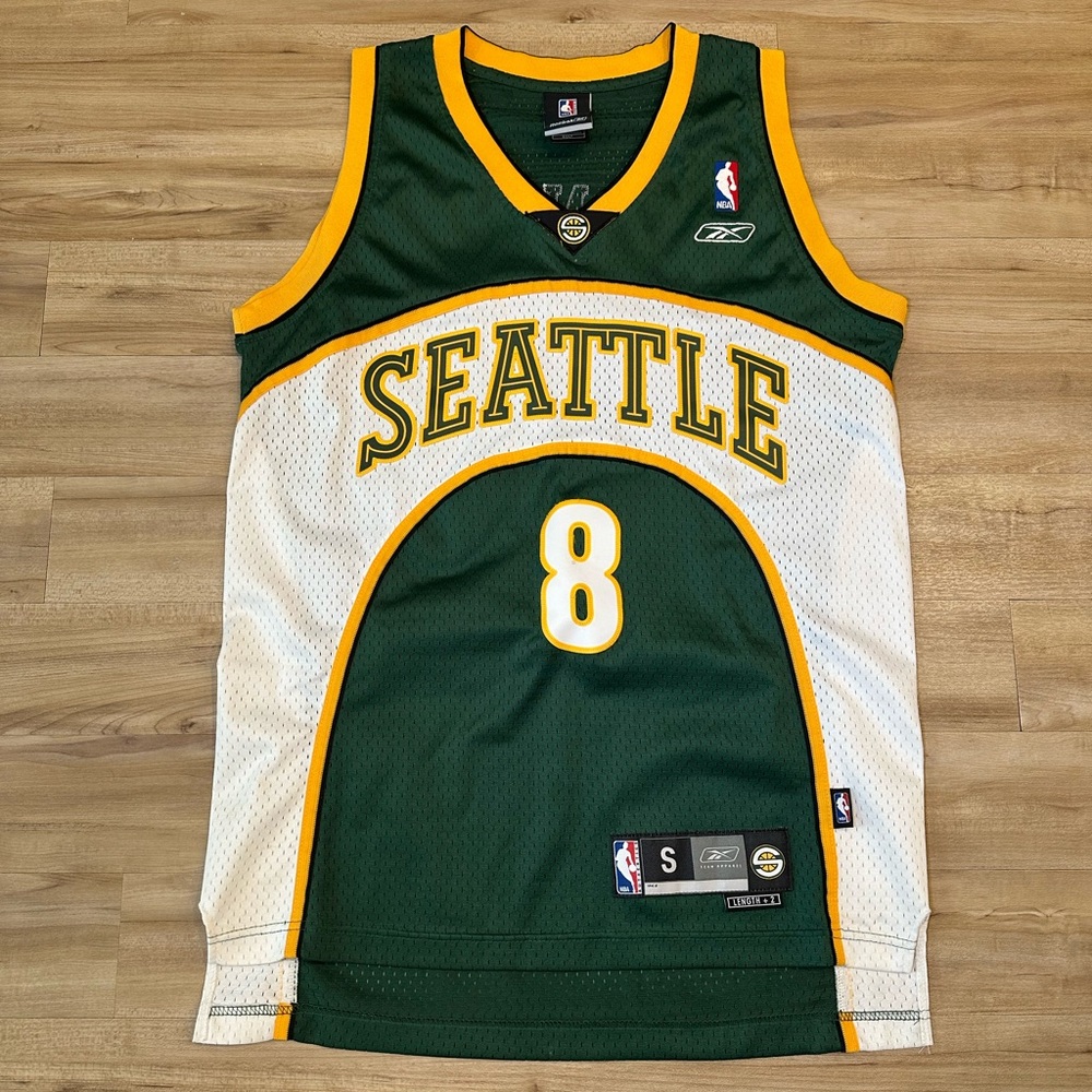 Reebok Seattle Sonics Luke Ridnour #8 Jersey Size Small